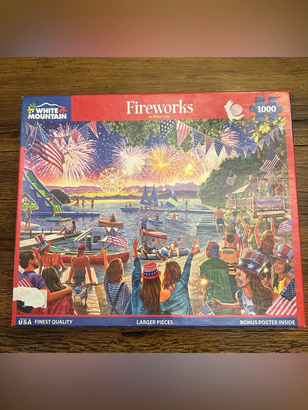 White Mountain July 4th Fireworks 1000pc Puzzle